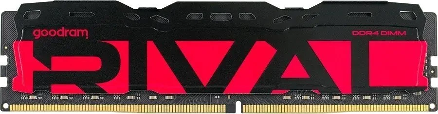 „Goodram *DDR4 Rival Radiant 16GB (2* 8)/3200 CL16 Raudona“ atminties modulis 2 x 8 GB 3200 MT/s 288 kontaktų DIMM