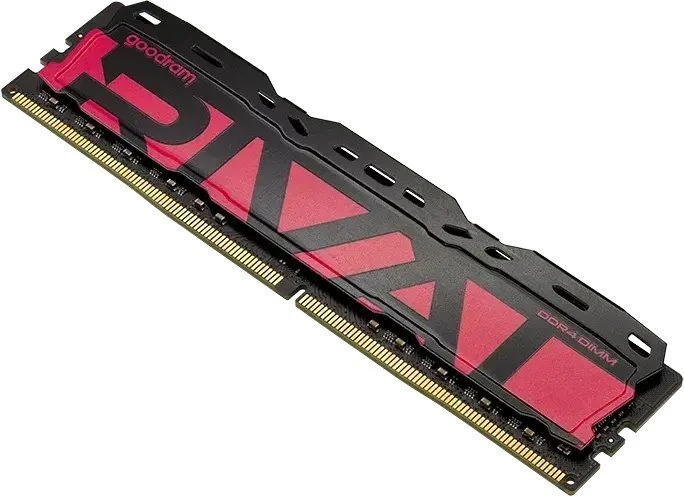 „Goodram *DDR4 Rival Radiant 16GB (2* 8)/3200 CL16 Raudona“ atminties modulis 2 x 8 GB 3200 MT/s 288 kontaktų DIMM