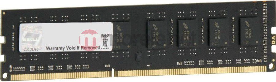 RAM G.Skill | Vertė | 8 GB | DDR3 | 1600 MHz | PC/serveris | Registracijos Nr. | ECC Nr