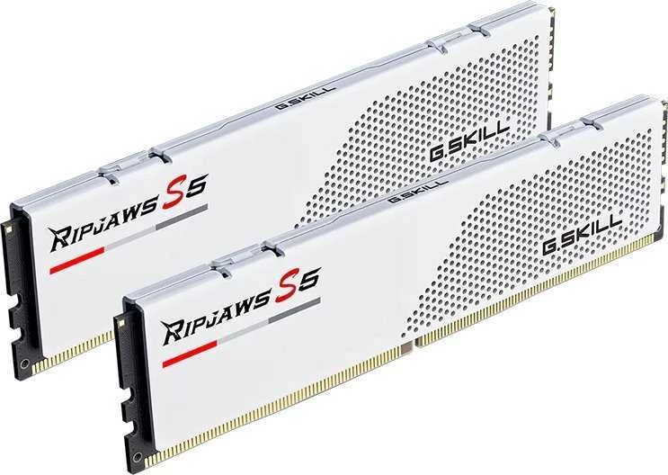 32 GB (2 x 16 GB) G.Skill Ripjaws S5 Baltas DDR5-6000 CL28 RAM atmintis