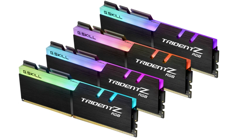 RAM G.SKILL F4-3200C16Q-32GTZR G.Skill Trident Z RGB DDR4 32GB (4x8GB) 3200MHz CL16 1.35V XMP 2.0