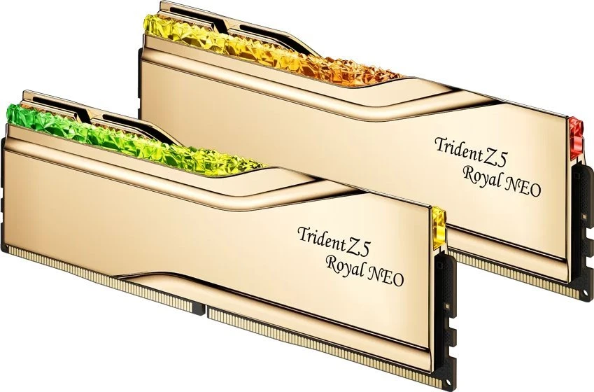 32 GB (2 x 16 GB) G.Skill Trident Z5 Royal Neo RGB DDR5-6400 CL30 RAM atmintis