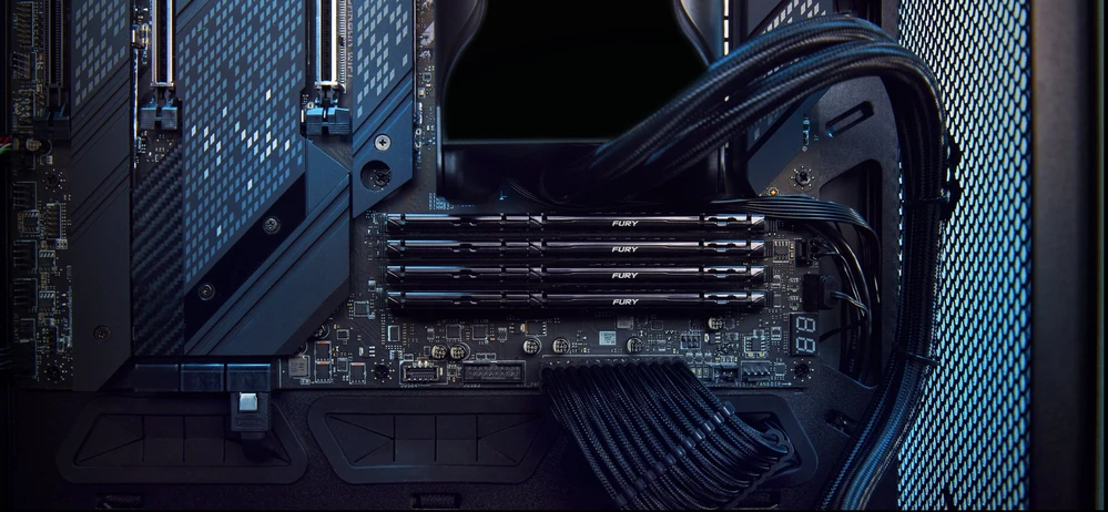 RAM KINGSTON 32GB 6000MT/s DDR5 CL36 DIMM rinkinys iš 2 FURY Beast Juodas