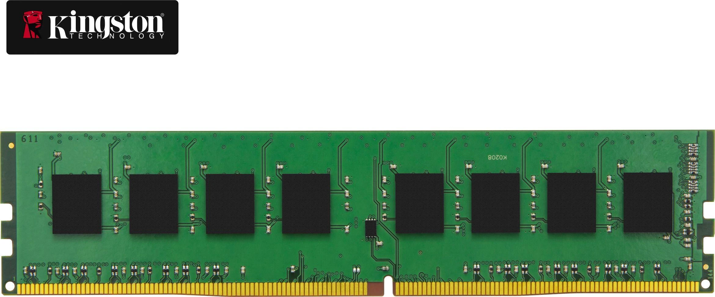 Kingston 8GB DDR4 darbinė atmintis, vaizdas iš priekio