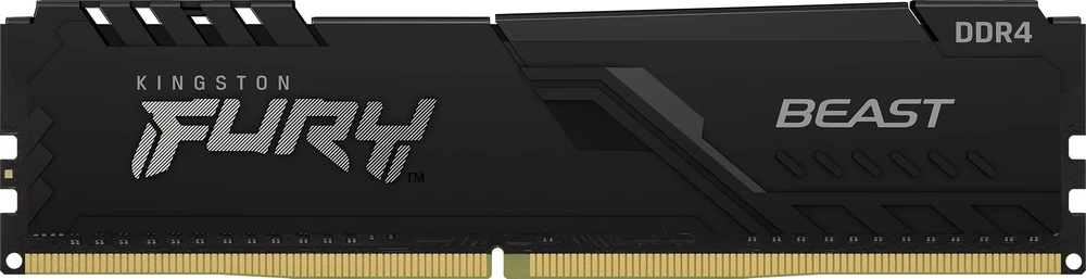 RAM Kingston KF432C16BB1K4/64 64GB 3200MHz DDR4 CL16 DIMM (Kit of 4) 1Gx8 FURY Beast Juodas | Kingstonas