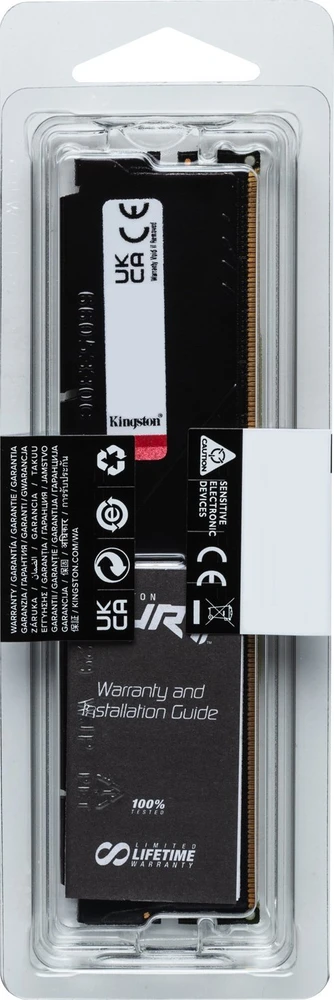 RAM KINGSTON 16GB 6400MT/s DDR5 CL32 DIMM FURY Beast Juodas EXPO
