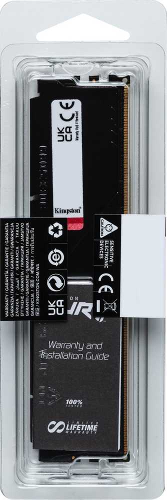 RAM KINGSTON 32GB 6400MT/s DDR5 CL32 DIMM FURY Beast Juodas EXPO