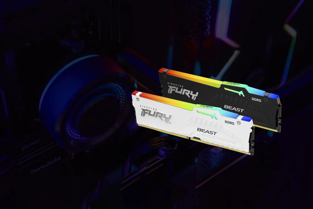 RAM Kingston KF564C32BBEA-32 32GB 6400MT/s DDR5 CL32 DIMM FURY Beast Juodas RGB EXPO | Kingstonas