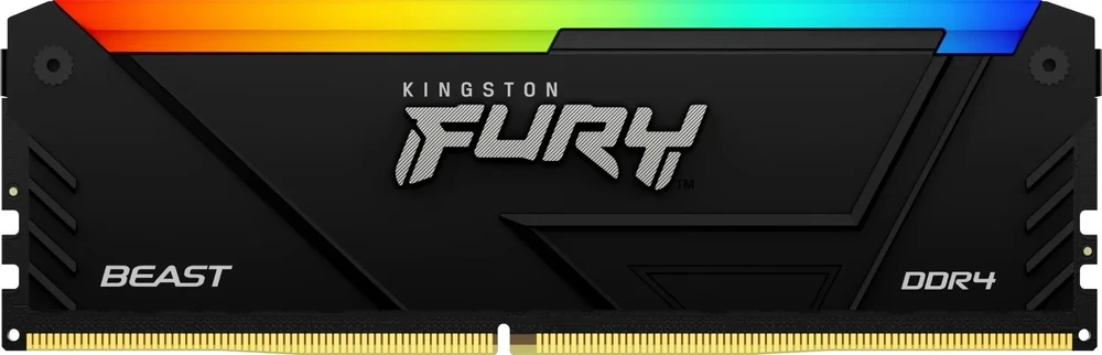 RAM Kingston KF432C16BB2AK4/32 32GB 3200MT/s DDR4 CL16 DIMM (4 vnt. rinkinys) FURY Beast RGB | Kingston
