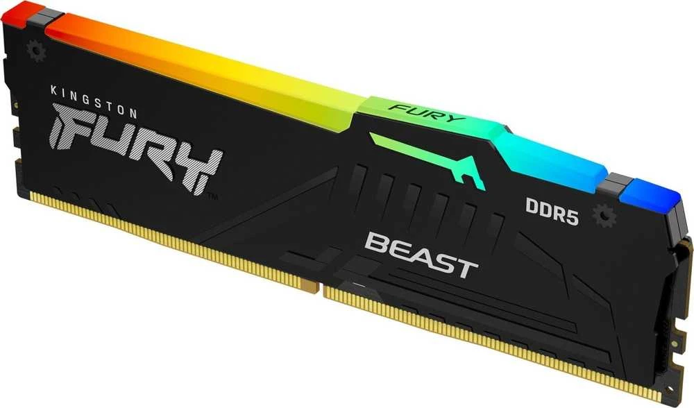 RAM Kingston Fury „Kingston“ 32 GB 6400 MT/s DDR5 CL32 DIMM atmintis (2 vnt. rinkinys) „FURY Beast RGB EXPO“
