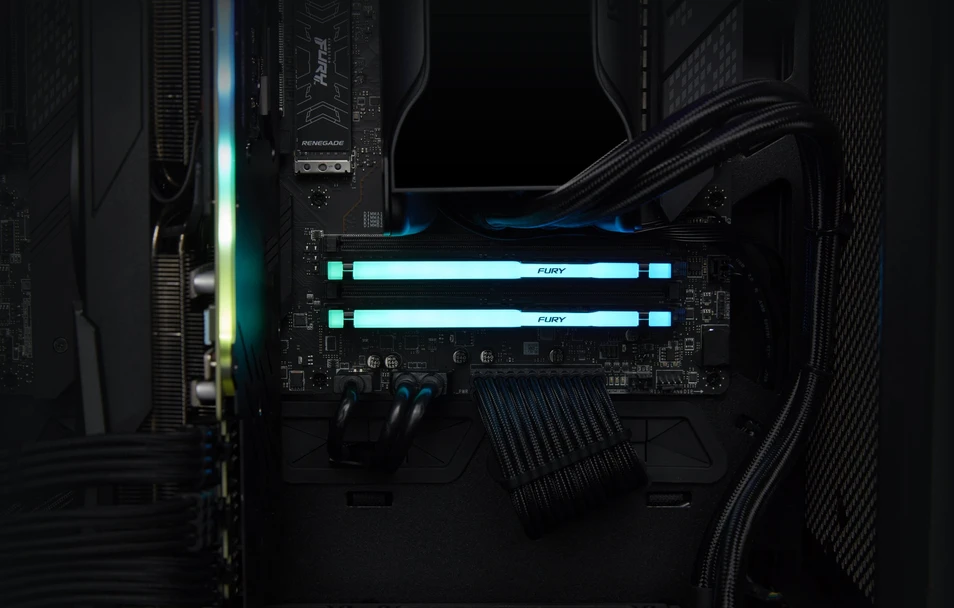 RAM KINGSTON 32GB 6000MT/s DDR5 CL36 DIMM FURY Beast RGB EXPO rinkinys (2 vnt.)