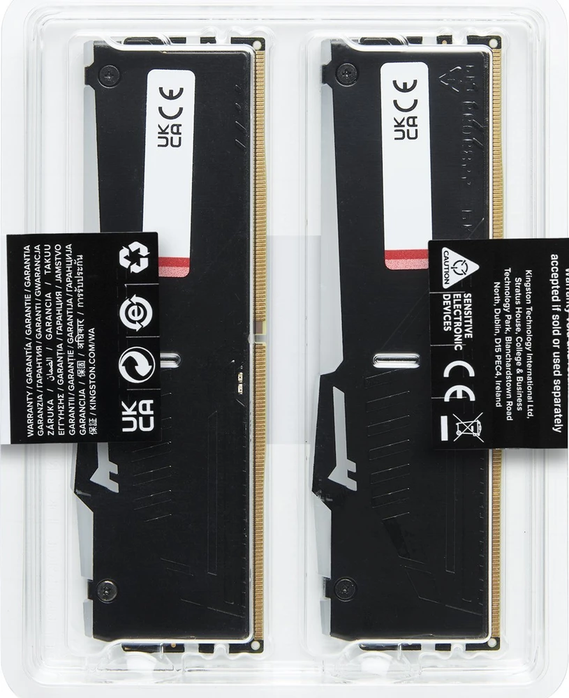 RAM KINGSTON 32GB 6000MT/s DDR5 CL36 DIMM FURY Beast RGB EXPO rinkinys (2 vnt.)