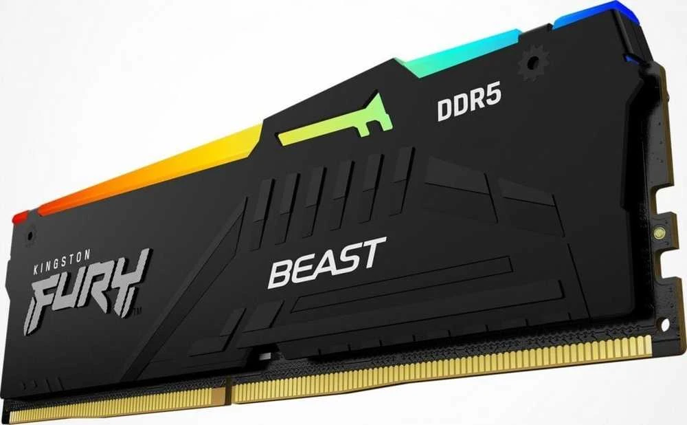 RAM Kingston | FURY Beast Juodas RGB EXPO | 16 GB | DDR5 | 6000 MHz | PC/serveris | Registracijos Nr. | ECC Nr.