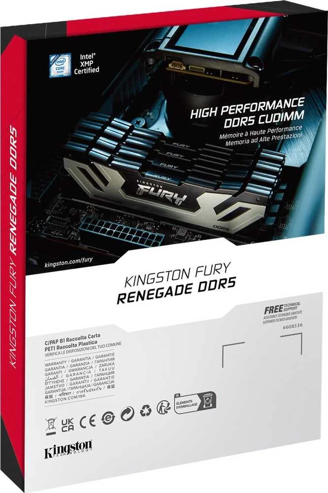 RAM Kingston | KF584CU40RSK2-48 | 48 (2x24) GB | DDR5 | 8400 MHz | PC/serveris | Registered No | ECC No