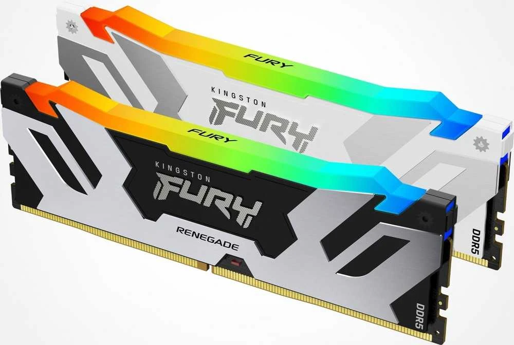RAM Kingston KF564C32RWAK2-64 64GB 6400MT/s DDR5 CL32 DIMM (Kit of 2) FURY Renegade RGB Baltas XMP | Kingstonas