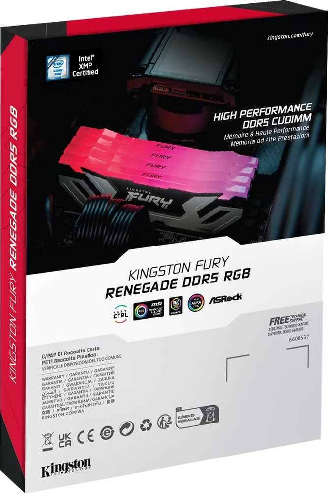 RAM Kingston | KF584CU40RSA-24 | 24 GB | DDR5 | 8400 MHz | PC/serveris | Registered No | ECC No
