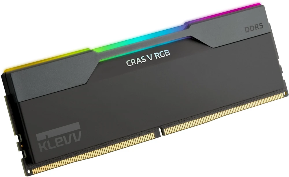RAM Atmintis Klevv Cras V RGB moduł pamięci 32 GB 2 x 16 GB DDR5 6400 MT/s 288-pin DIMM (KD5AGUA80-64B300G)