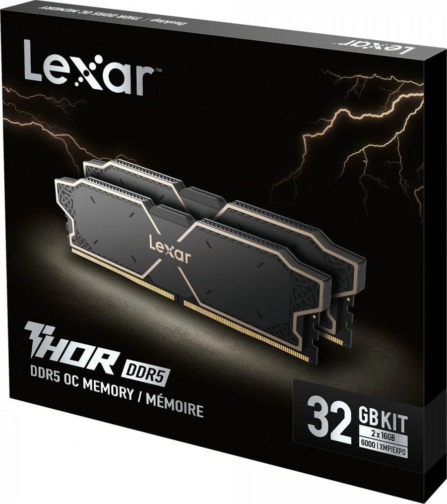 RAM Lexar | Atmintis su radiatoriumi | THOR | 32 GB | DDR5 | 6000 MHz | Kompiuteris/serveris | Registracijos Nr. | ECC Nr.