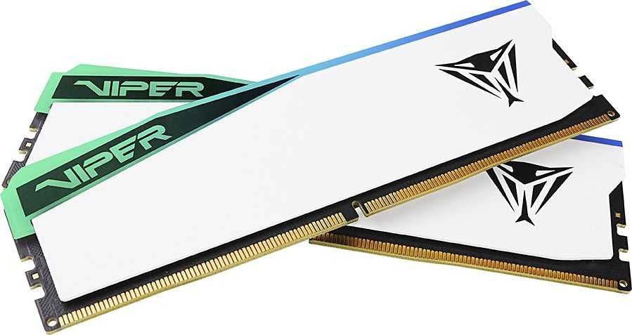 RAM Patriot Viper Elite RGB 32GB [1x32GB 5600MHz DDR5 CL38 DIMM] balta