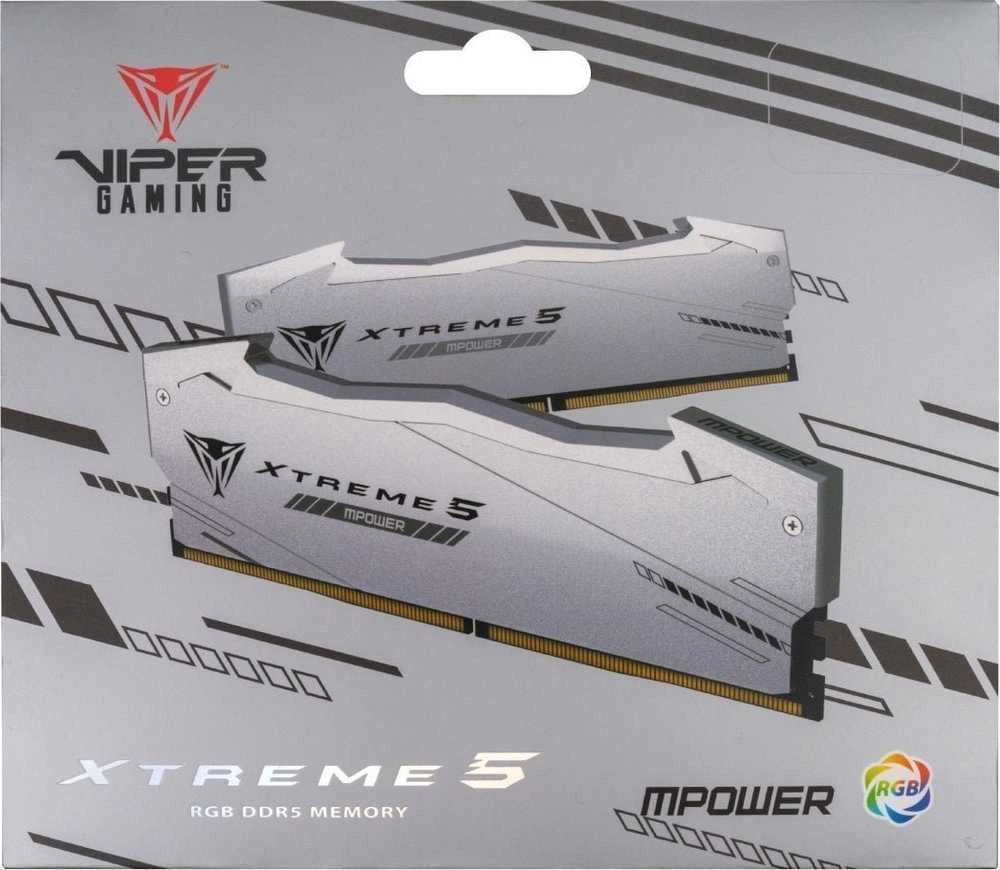RAM Atmintis Patriot Viper Xtreme 5 RGB MPower, DDR5, 48 GB, 8000MHz, CL38 (PVXR548G80C38KM)