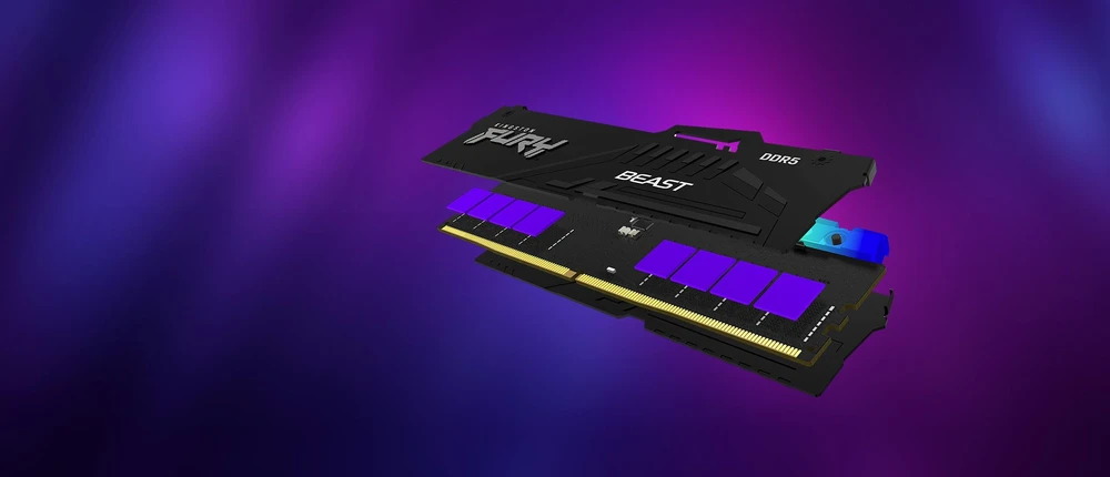 „Kingston Technology FURY Beast“ 128 GB 5600 MT/s DDR5 CL40 DIMM RGB atmintis