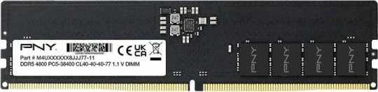 Patriot PNY 16 GB DDR5 4800 MHz CL40 tūrinė RAM