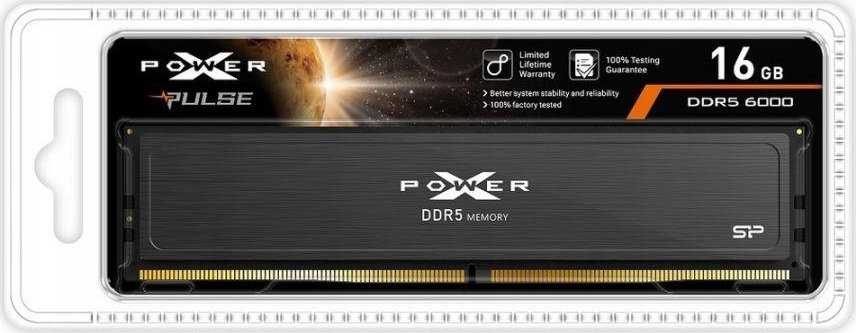 Silicon Power XPOWER impulsas | SP016GXLWU60AFSJ | 16 GB | DDR5 | 6000 MHz | PC/serveris | Registracijos Nr. | ECC Taip