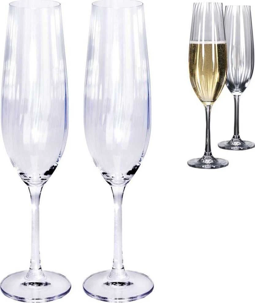 ATMÓS FERA CRYSTAL taurė šampanui, 260 ml, 2 vnt., komplektas, taurių rinkinys