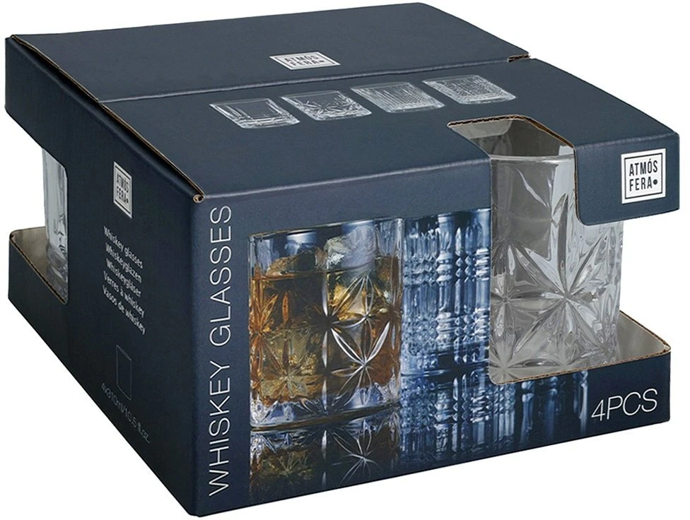 Atmós Fera Whisky taurės 290 ml, 4 vnt.