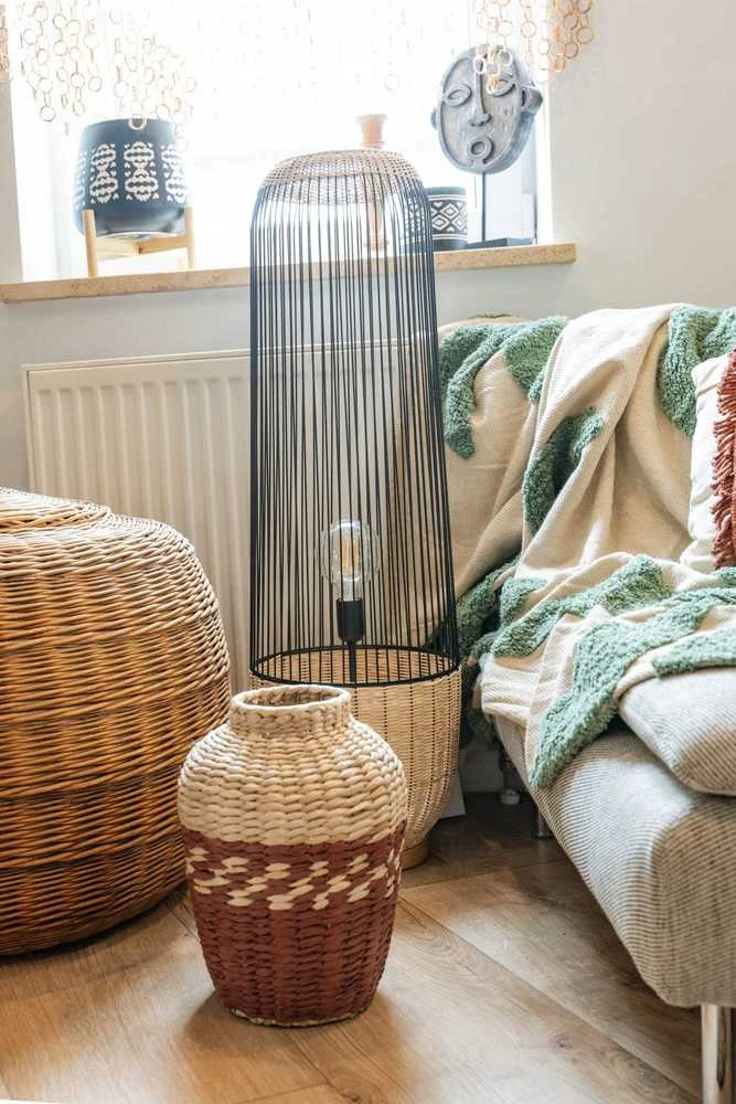 Atmosphera Anea boho toršeras, rotango ir metalo, aukštis 95 cm
