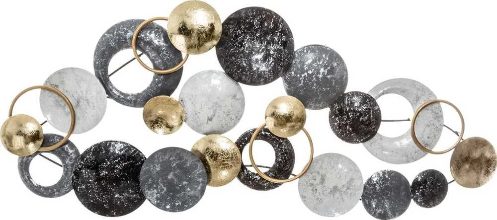 Atmosphera Sienų apdaila DECO, metalas, 93x43 cm, pilkai auksinis