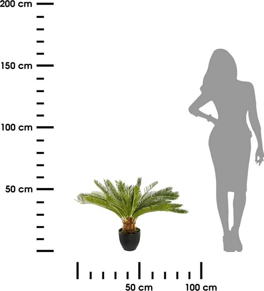 Atmosphera Dirbtinis augalas vazone PALMA CYKAS, stulpas, 72 cm
