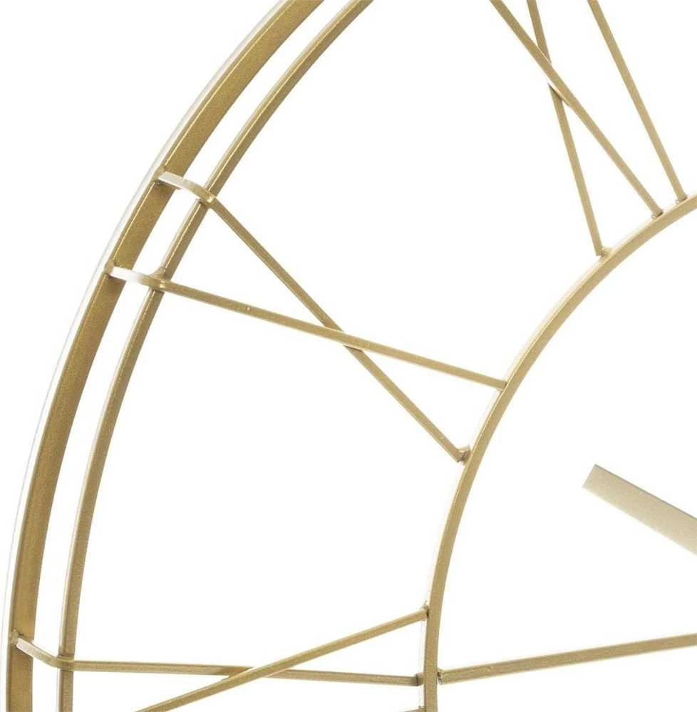 Atmosphera Apvalus sieninis laikrodis iš 3D metalo, Ø 70 cm, auksinis