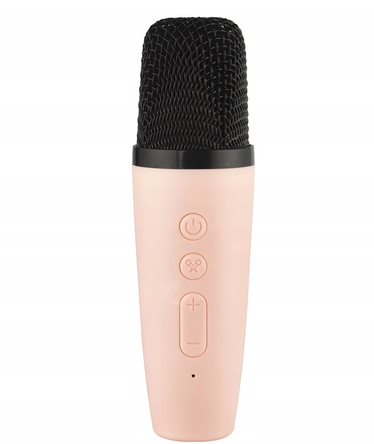 „Atmosphera“ „Bluetooth“ garsiakalbis su karaoke mikrofonu 2 viename vaikams, „Kiddoboo Kids Voice Junior“ / „Kbt3pnk“ / rožinis