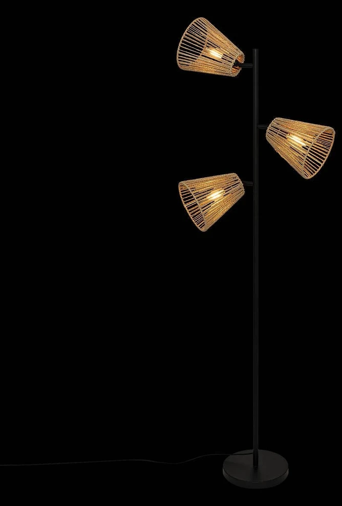 Atmosphera GIADA boho toršeras, 3 pasukami šviestuvai, 150 cm