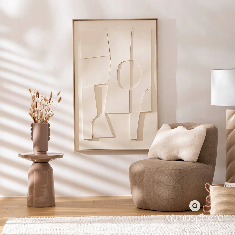 Atmosphera Bouclé dekoratyvinė pagalvė WAVY BLISS, 48 x 13 x 35 cm