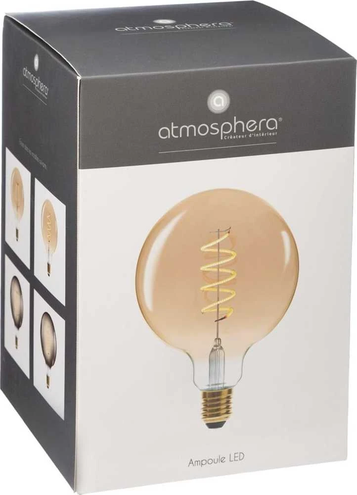 Atmosphera Dekoratyvinė LED lemputė SOFT ABER, G125 4W, gintaro spalva