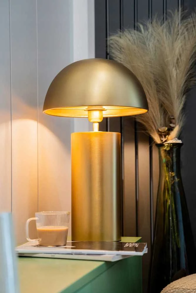 Atmosphera Lamp Champi auksinė stalinė lempa, grybas, aukštis 50 cm