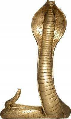 Atmosphera Dekoratyvinė polirezino figūrėlė COBRA, auksinė, 36 cm