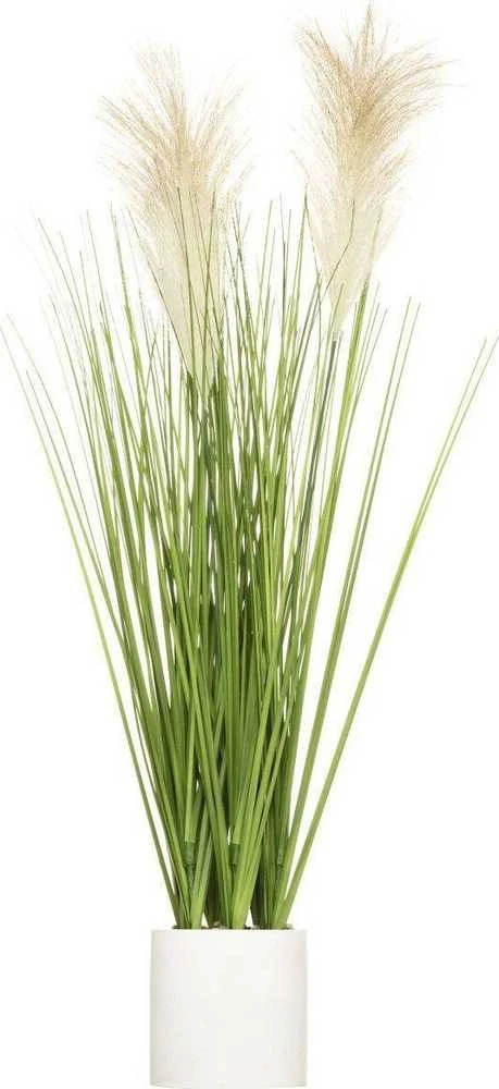 Atmosphera Dirbtinė dekoratyvinė žolė cementiniame vazone, aukštis 70 cm