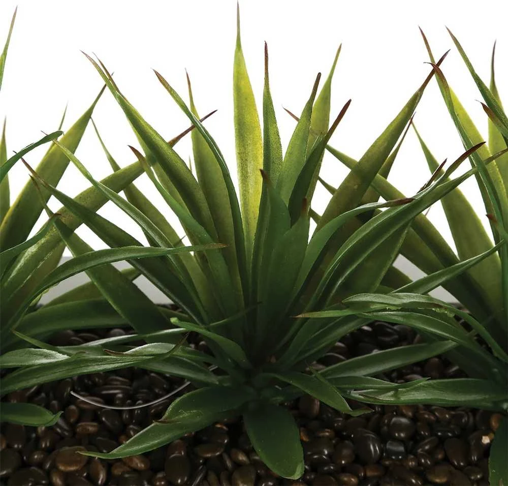 Aloe Gėlių vazonas su trimis alavijo sodinukais, papuošimas dirbtiniais augalais Atmosphera Créateur d'intérieur