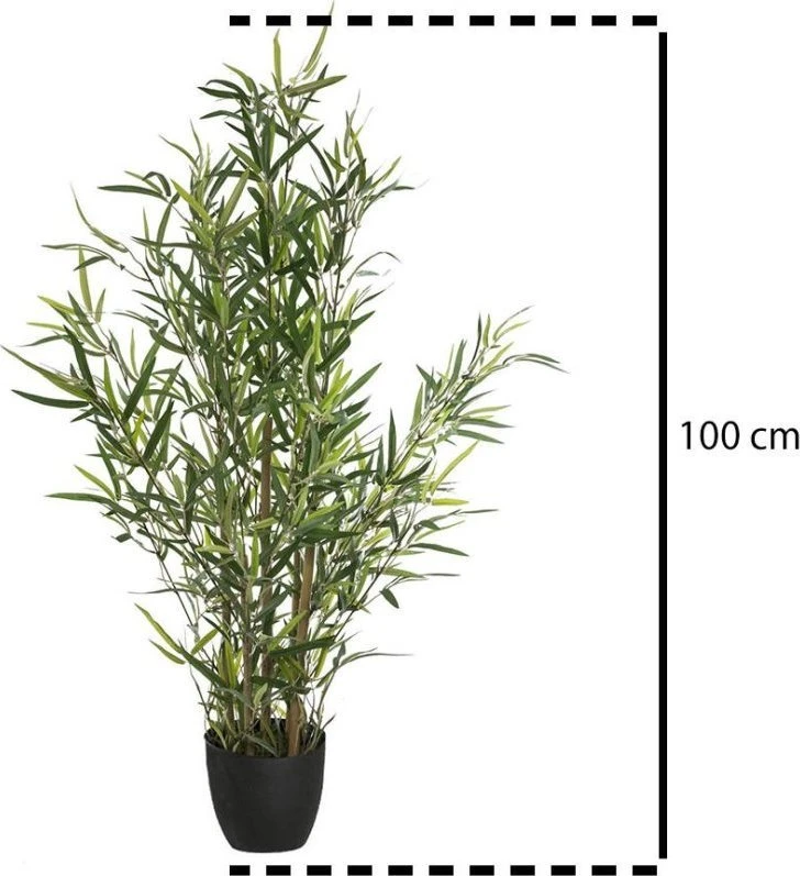 Dirbtinis augalas vazone, bambukas Atmosphera, 90 cm
