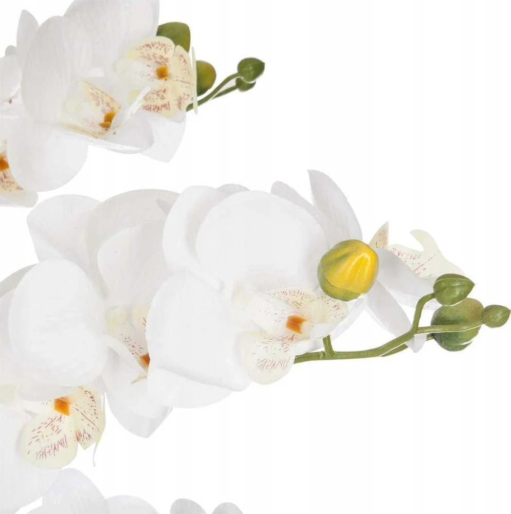 Atmosphera Dirbtinis augalas ORCHIDEE, baltas gėlių vazonas, 65 cm