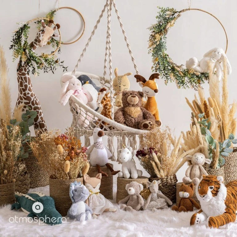 Atmosphera Didelis pliušinis talismanas ŽIRAFA, 100 cm