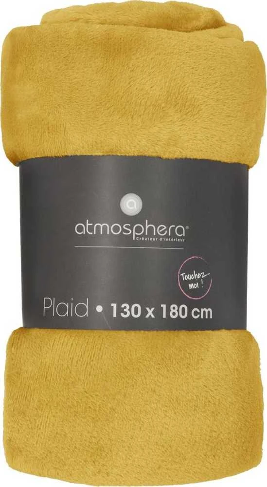 Pledas Atmosphera 156047R, geltona, 130 cm x 180 cm