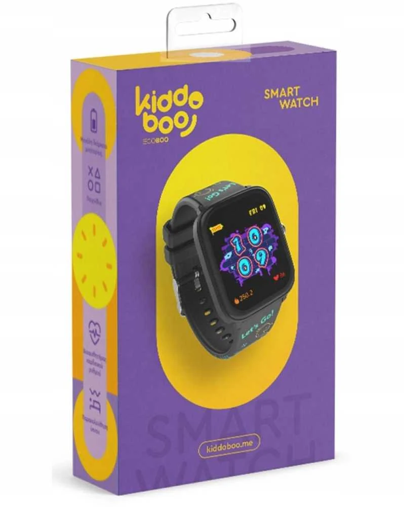 Išmanusis laikrodis Atmosphera Kidoboo 019 Lite C2 Juodas (SB10004)