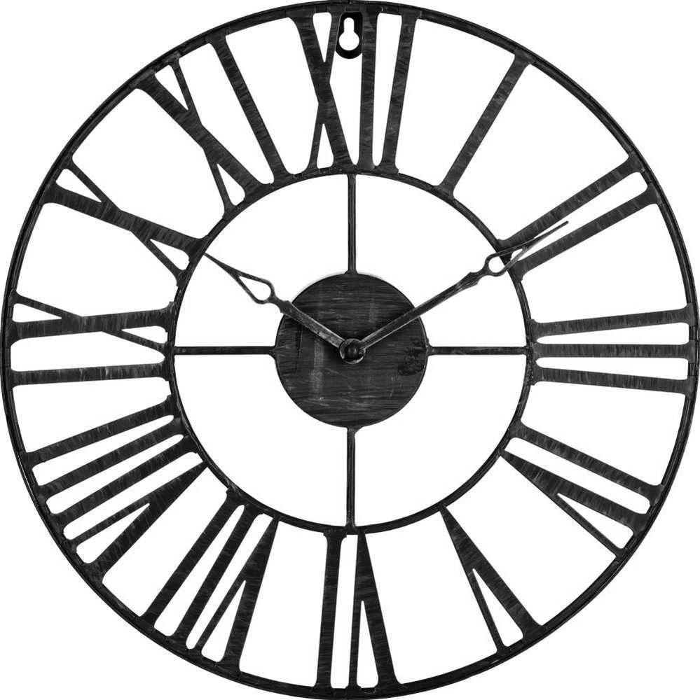 Atmosphera Metal sieninis laikrodis VINTAGE in juodos spalvos 36,5 cm