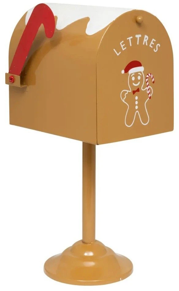 Atmosphera Metalinė pašto dėžutė Kalėdų Seneliui, ant stulpo, 32 cm