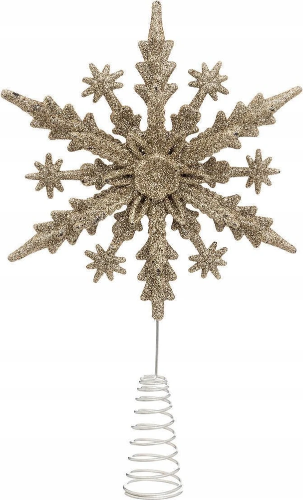 Atmosphera Eglutės antgalis, blizganti snaigė, 22 cm