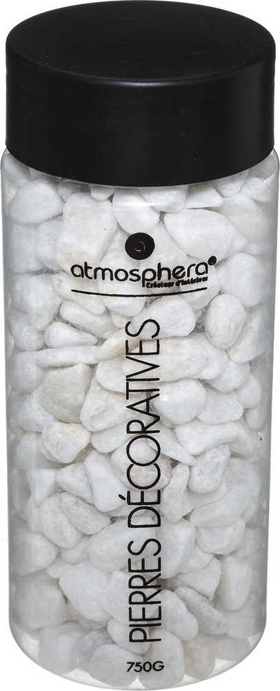 Atmosphera PIERRE DÉCO dekoratyviniai akmenys, 750 g, balti